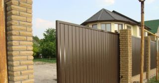 Купить откатные ворота из профнастила Выкса, цена от 1786 руб.